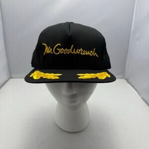 Vintage Mr Goodwrench Snapback Hat AJD Baseball Cap Scrambled Eggs Brim